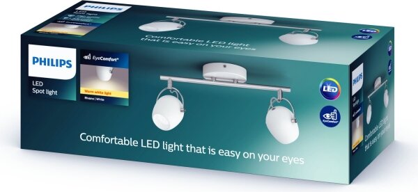 Philips Lirio 57032/31/P0 - LED Bodové svítidlo PLANET 2xLED/4,2W/230V