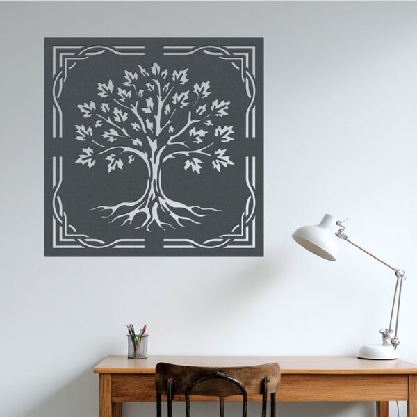 Dřevěný strom PŘEDKŮ | Rozměry (cm): 40x40 | Zvolte barvu dekoru: Černá