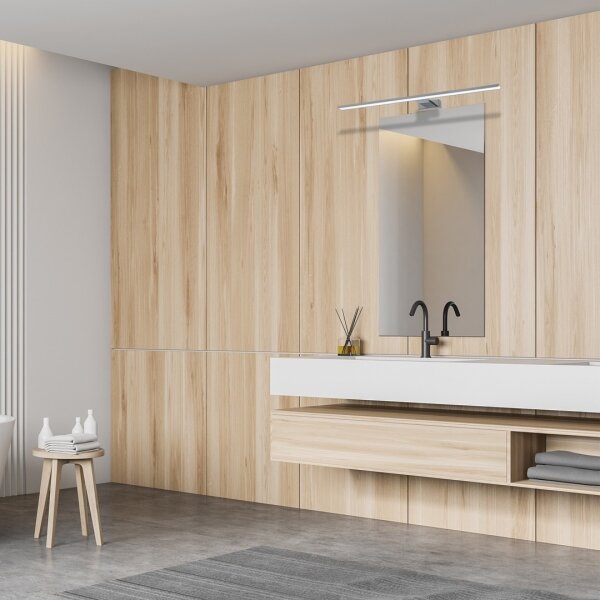LED Koupelnové osvětlení zrcadla SHINE LED/15W/230V 80 cm IP44 lesklý chrom