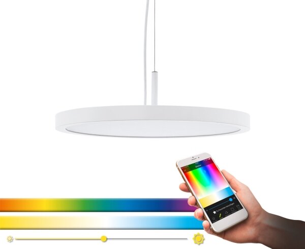 Eglo 33675 - LED RGBW Stmívatelný lustr na lanku CERIGNOLA-C LED/21W/230V + DO