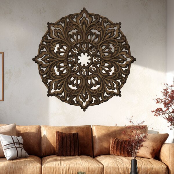 4 vrstvá mandala SEBEDŮVĚRU | Rozměry (cm): 40x40 | Zvolte barvu dekoru: Černá-Bílá