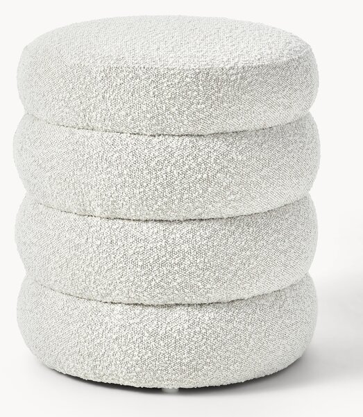 Čalouněný bouclé puf Alto