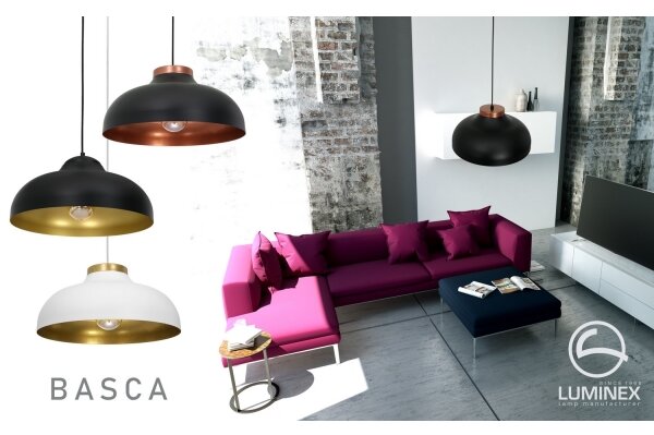 Lustr na lanku BASCA 1xE27/60W/230V