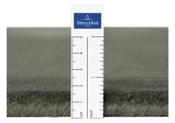 Tmavě zelený ručně tkaný kulatý koberec s příměsí vlny ø 160 cm Kari Organic – Villeroy&Boch