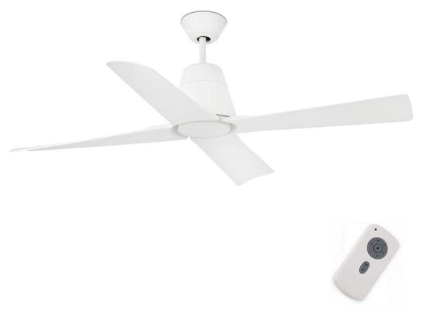 FARO 33480 - Stropní ventilátor TYPHOON IP44 pr. 130 cm bílá + dálkové ovládání