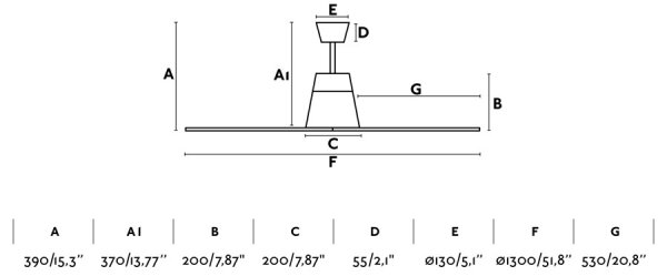 FARO 33480 - Stropní ventilátor TYPHOON IP44 pr. 130 cm bílá + dálkové ovládání