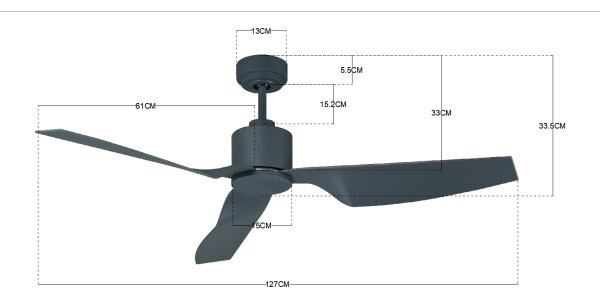 Lucci Air 210527 - Stropní ventilátor AIRFUSION CLIMATE II černá + DO