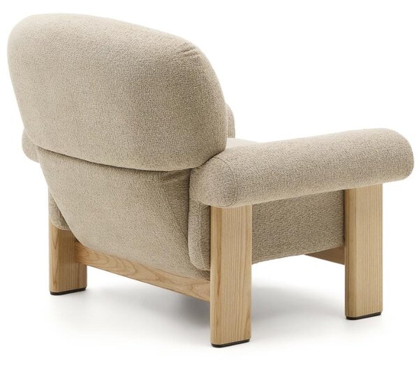 Béžové čalouněné křeslo Kave Home Nema