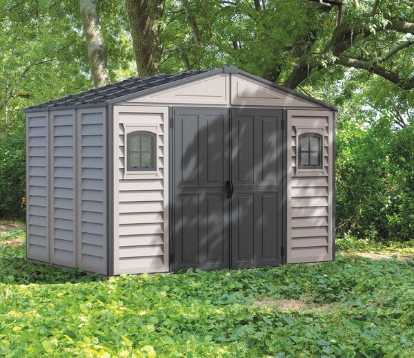 Zahradní domek Duramax WoodBridge Plus II antracit 8 m² + podlahová konstrukce (model 20225 - 10,5x8´)