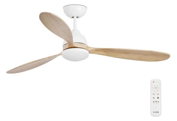 FARO 33524 - LED Stropní ventilátor POROS LED/15W/230V bílá/hnědá