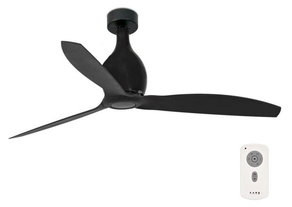 FARO 32030 - Stropní ventilátor MINI ETERFAN černá pr. 128 cm + dálkové ovládání
