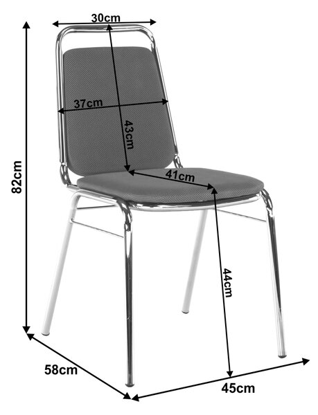 Kancelářská židle Zella (šedá)