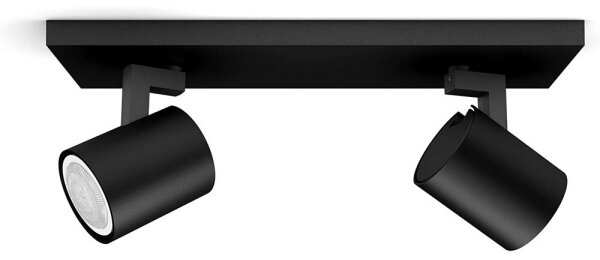 Philips - LED Stmívatelné bodové svítidlo Hue RUNNER 2xGU10/4,2W/230V + DO černá