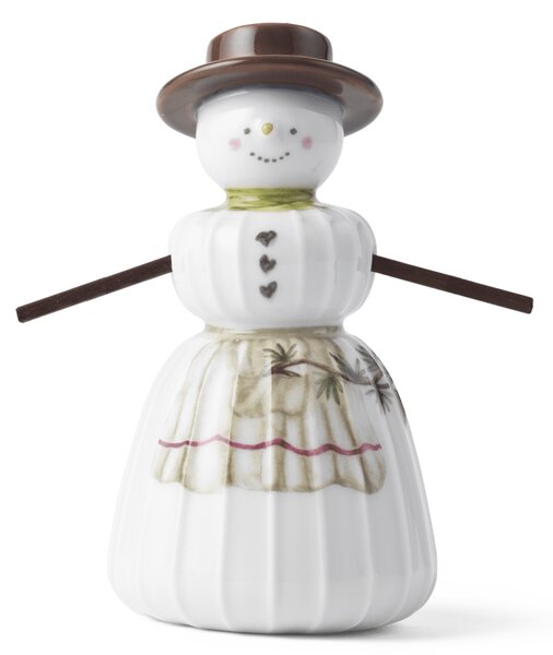 Kähler Design Keramická dekorace Sněhulák Hammershøi Christmas - Wife KD522