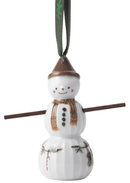 Kähler Design Závěsná keramická dekorace Sněhulák Hammershøi Christmas - Boy KD525