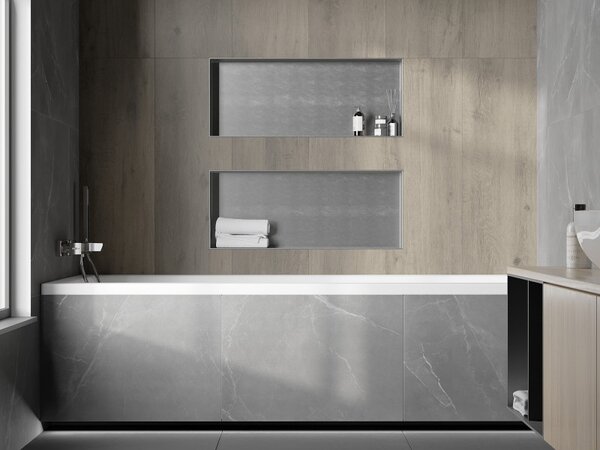 Mexen X-Wall-NR nástěnná police bez límce 75 x 30 cm, inox - 1911753010
