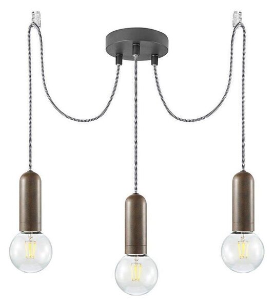 Leuchten Direkt 14776-48 - Lustr na lanku TURN ME 3xE27/60W/230V pavouk