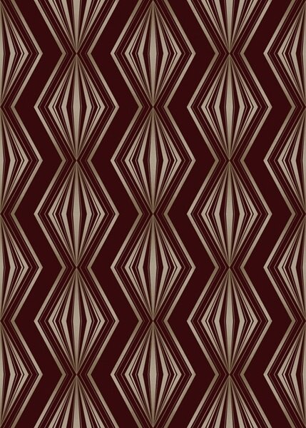 Tapety Diamantový geometrický vzor na vínově hnědém pozadí, Tapety abstraktní, a00925v1 : uwalls.cz
