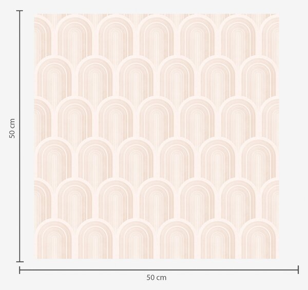 Tapety Řada obloukových tvarů v jemných béžových pruzích, retro styl, Tapety abstraktní, a00923 : uwalls.cz