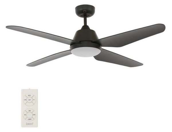 Lucci Air 212998 - LED Stropní ventilátor ARIA LED/18W/230V černá + DO