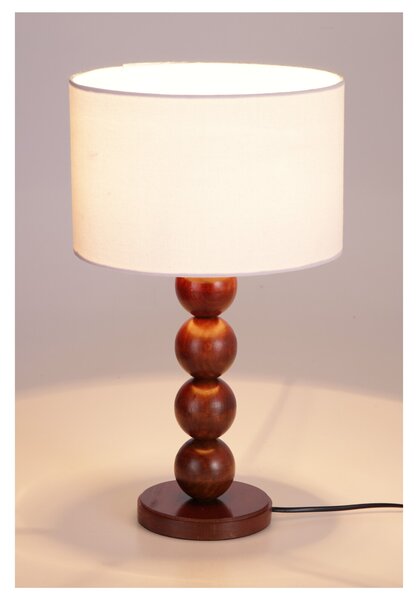 Stolní lampa LADA béžová/hnědá