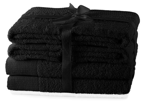 Set ručníků AmeliaHome Amary černé
