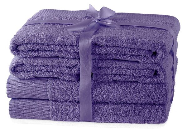 Set ručníků AmeliaHome Amary fialové