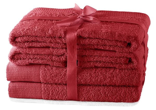 Set ručníků AmeliaHome Amary červené