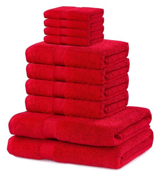 Set ručníků DecoKing Kunis červené