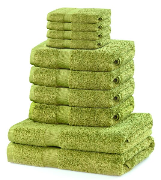 Set ručníků DecoKing Kunis světle zelené