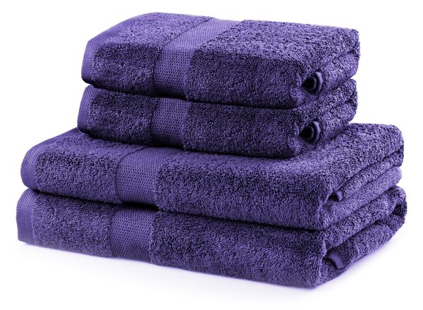 Set fialových ručníků DecoKing Niki
