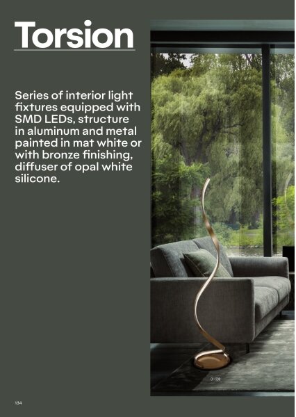 Redo 01-1816 - LED Stolní lampa TORSION LED/11W/230V bronzová