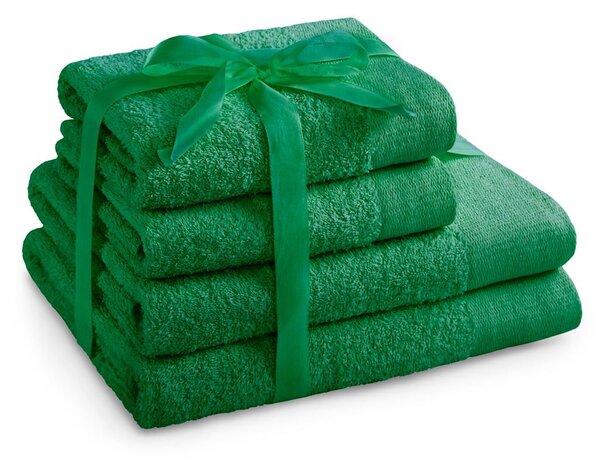 Sada bavlněných ručníků AmeliaHome AMARI zelená