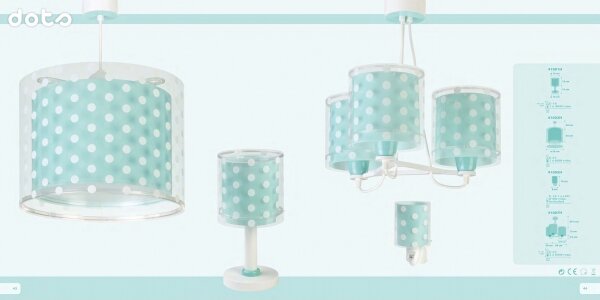Dalber 41002H - Dětský lustr DOTS 1xE27/60W/230V