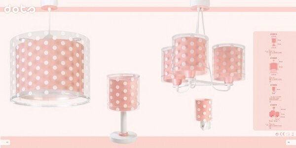 Dalber 41001S - Dětská lampička DOTS 1xE14/40W/230V