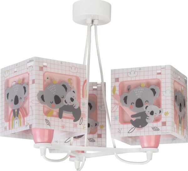 Dalber 63267S - Dětský lustr KOALA 3xE27/60W/230V