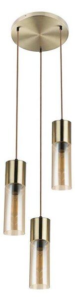 Globo 21000-3HM - Lustr na lanku ANNIKA 3xE27/25W/230V pr. 30 cm mosaz