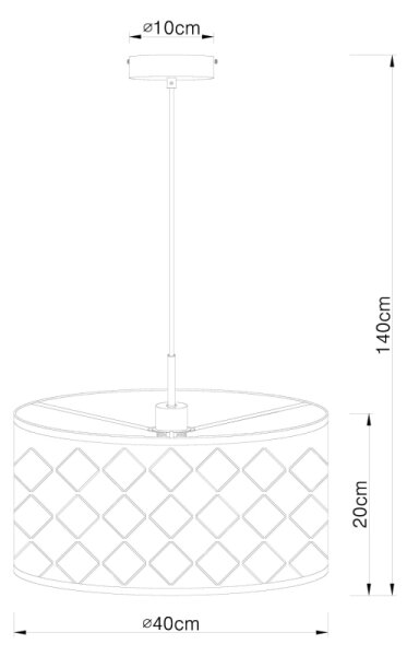 Globo 15229H - Lustr na lanku CLARKE 1xE27/60W/230V