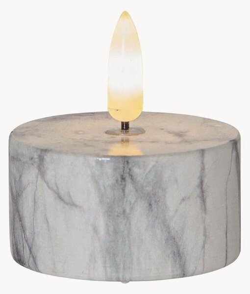 Sada čajových LED svíček's časovačem Flame Marble, 2 díly