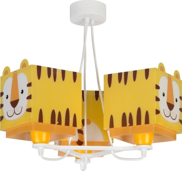 Dalber 64567 - Dětský lustr LITTLE TIGER 3xE27/60W/230V