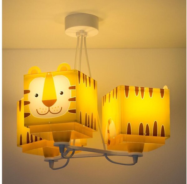 Dalber 64567 - Dětský lustr LITTLE TIGER 3xE27/60W/230V