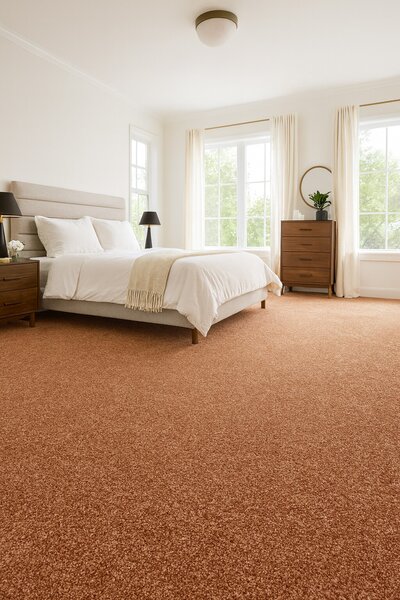 Condor Carpets, Metrážový koberec Prestige 496, na míru, šíře 4m, oranžová, ab (mřížka), dětský pokoj