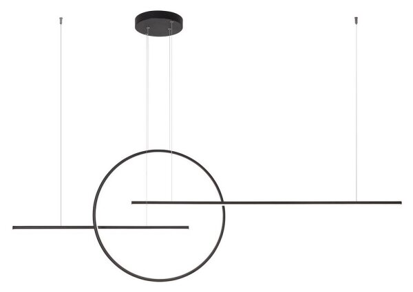 Redo 01-1737 - LED Stmívatelný lustr na lanku GIOTTO LED/56W/230V černá