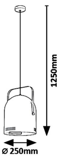 Rabalux 7016 - Lustr na lanku MINUET 1xE14/40W/230V