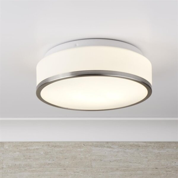 Searchlight 7039-28SS - Koupelnové stropní svítidlo DISC 2xE27/60W/230V IP44