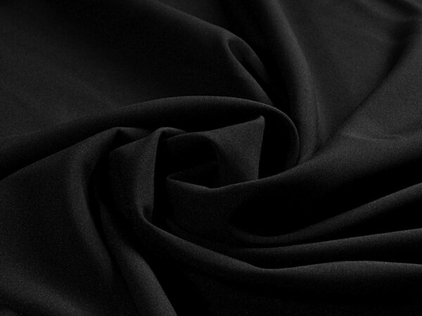 Dekorační jednobarevná látka Rongo RG-014 Černá - šířka 150 cm