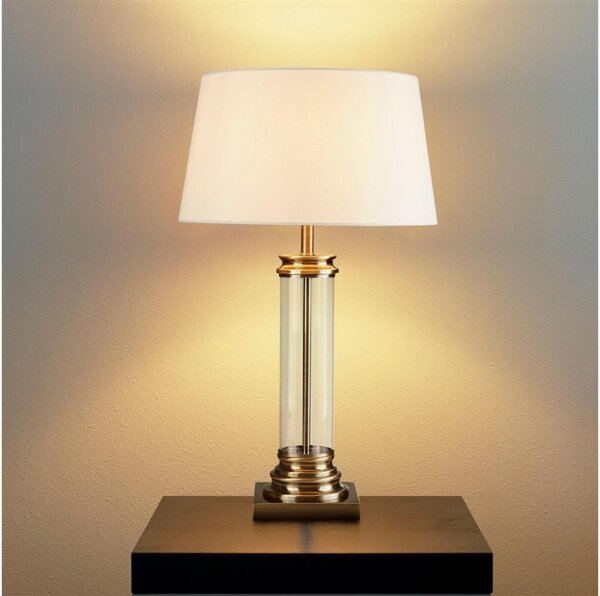 Searchlight EU5141AB - Stolní lampa PEDESTAL 1xE27/60W/230V