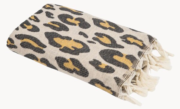 Žakárový hammam ručník z bavlny Leopard