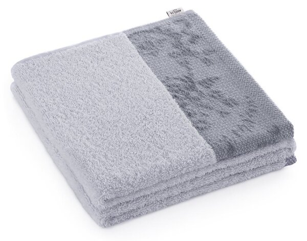 Bavlněný ručník AmeliaHome Crea II světle šedý