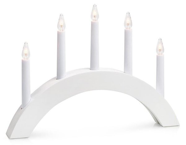 Markslöjd 704469 - Vánoční svícen ATLE 5xE10/3W/230V bílý